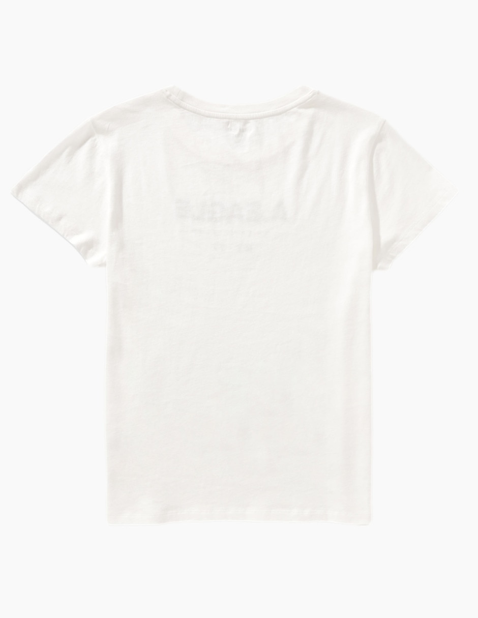 Playera manga corta cuello redondo para mujer 4