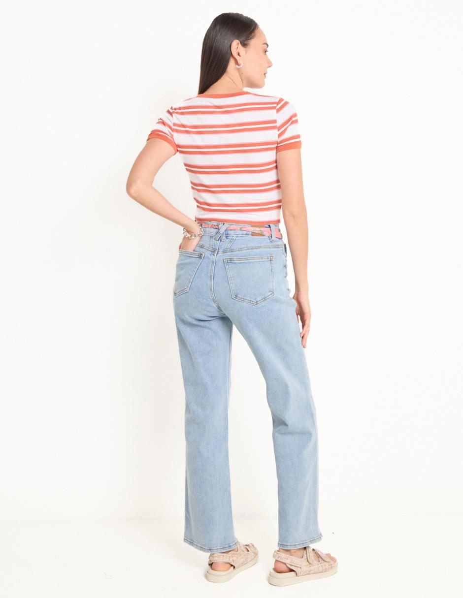Jeans straight para mujer 2