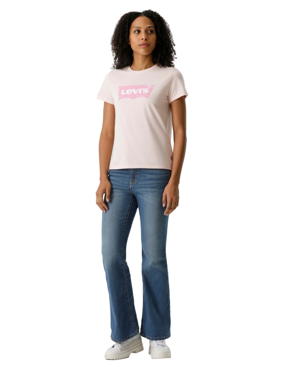 Playera manga corta Levi's cuello redondo para mujer 4