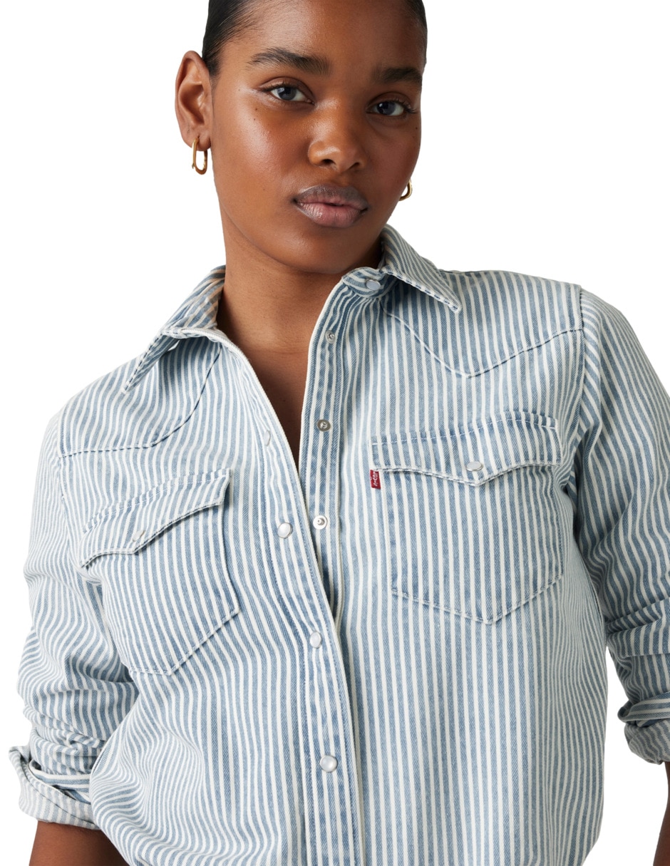 Blusa manga larga para mujer 4