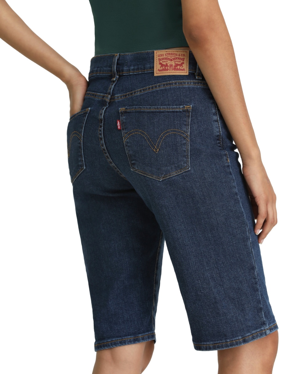 Bermuda Levi's de mezclilla para mujer 5