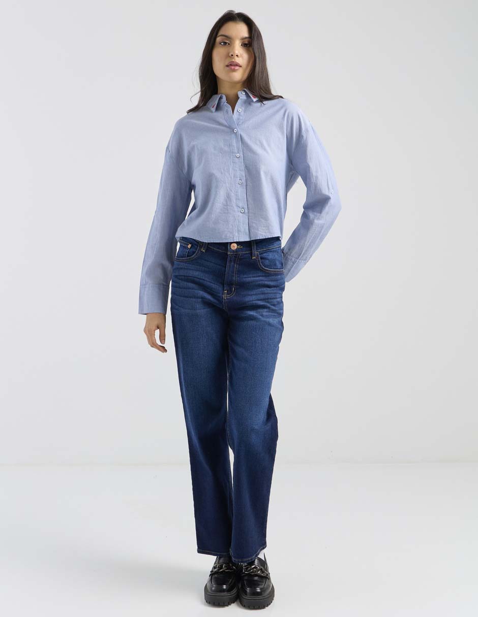 Jeans straight para mujer 3
