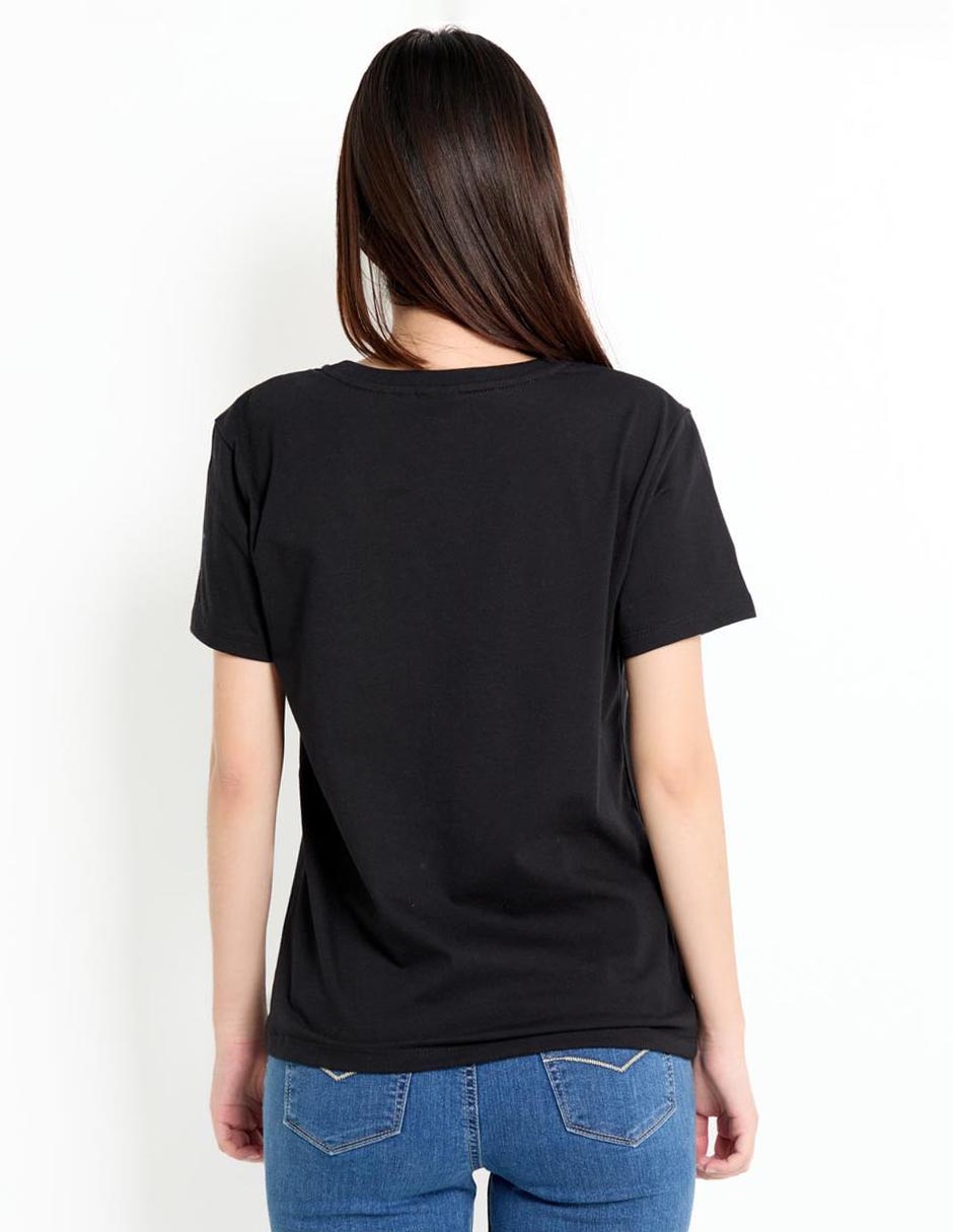 Playera manga larga cuello redondo para mujer 2