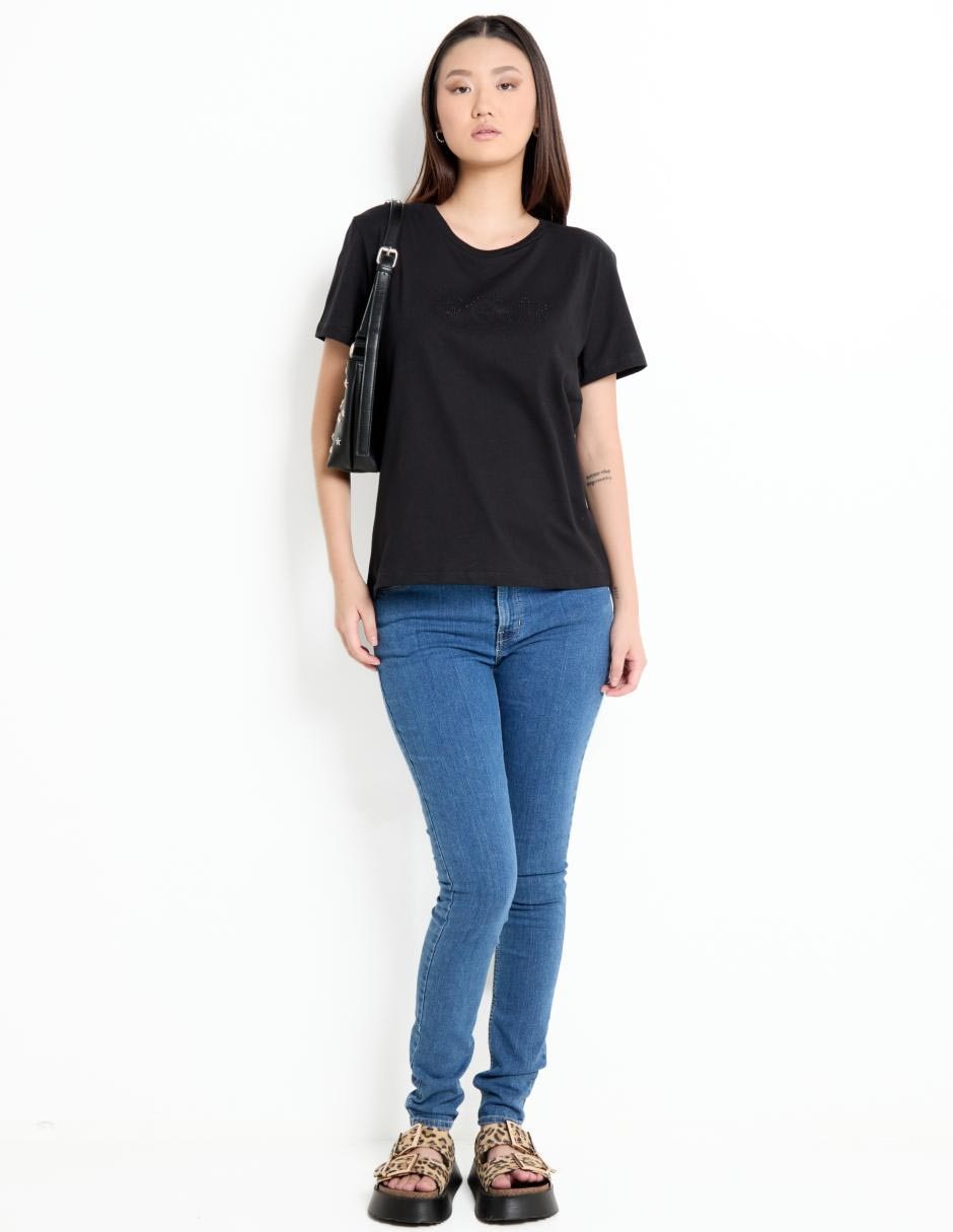 Playera manga larga cuello redondo para mujer 3