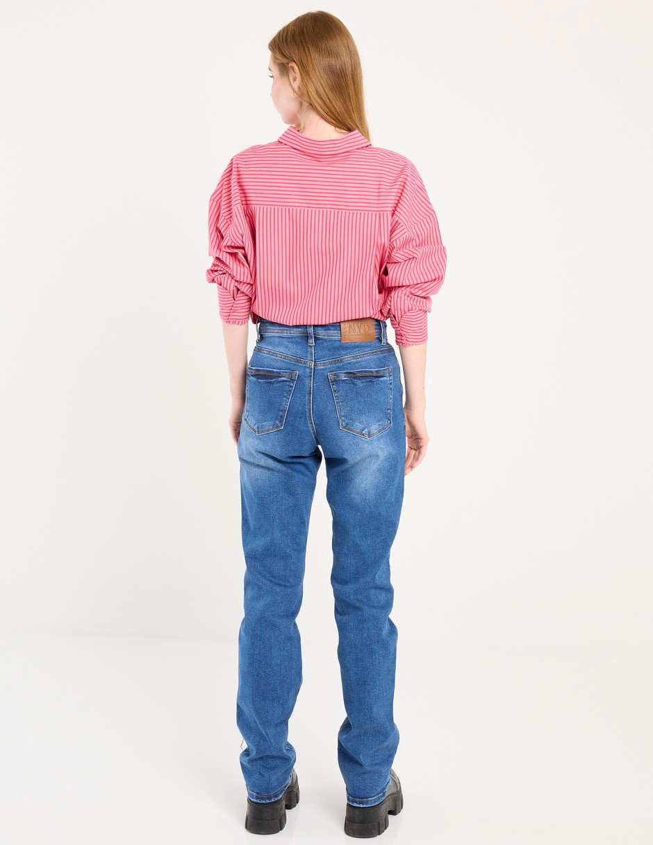 Jeans straight para mujer 2