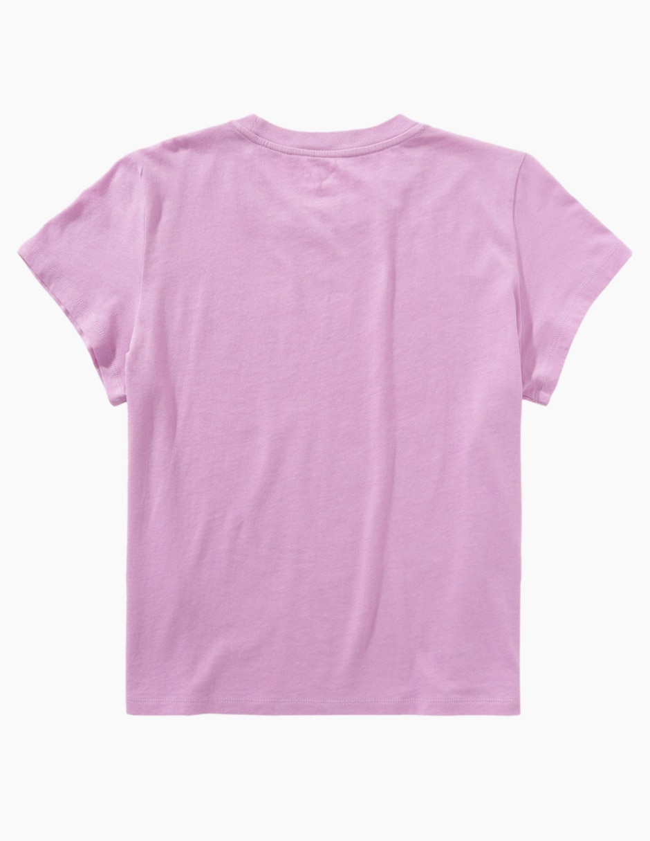 Playera manga corta cuello redondo para mujer 2