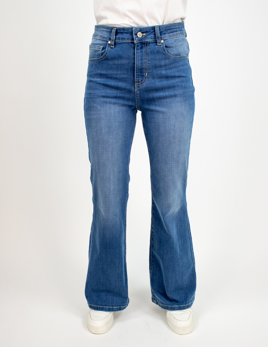 Jeans flare Furor Flairette Glow corte cintura alta para mujer