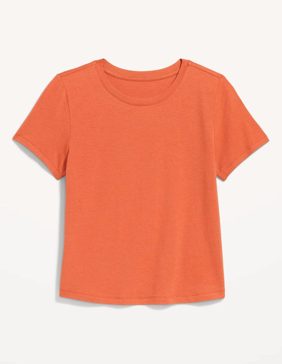Playera manga corta cuello redondo para mujer 3