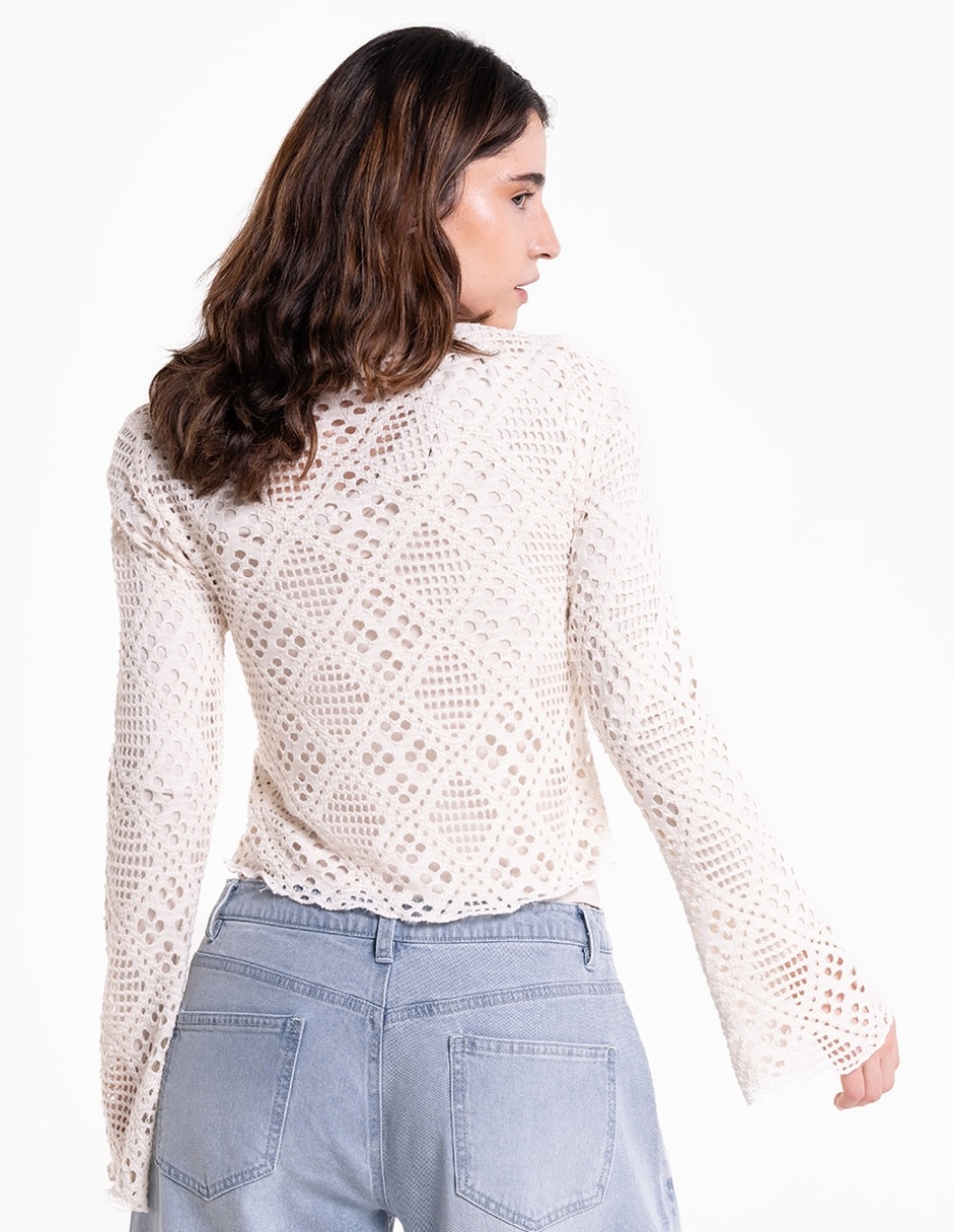 Blusa manga larga para mujer 5