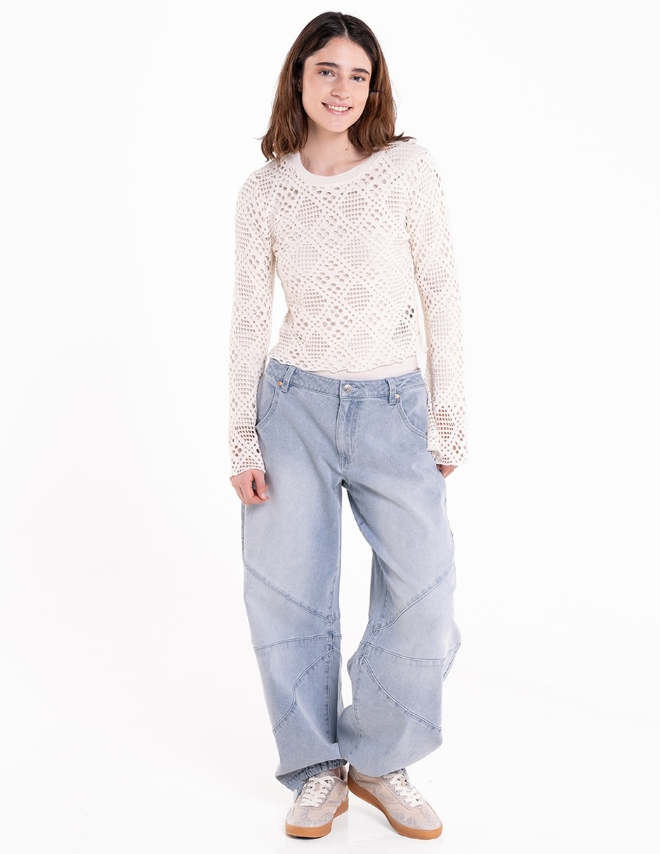 Blusa manga larga para mujer 7