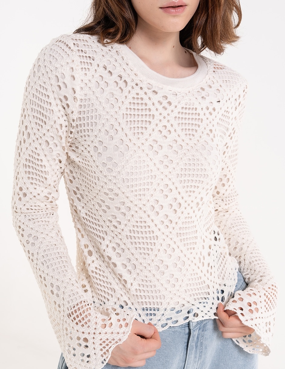 Blusa manga larga para mujer 9