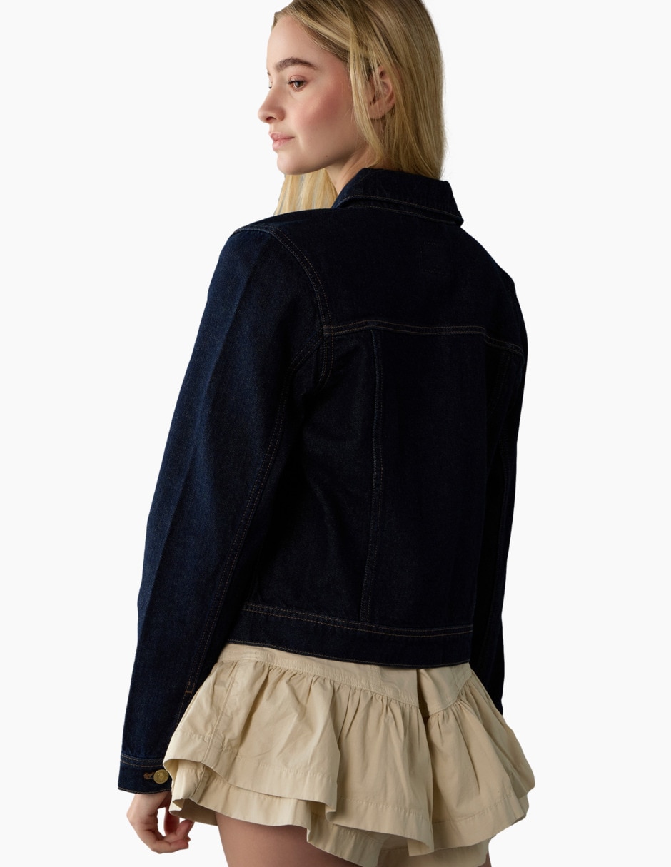 Chamarra denim de mezclilla para mujer 2