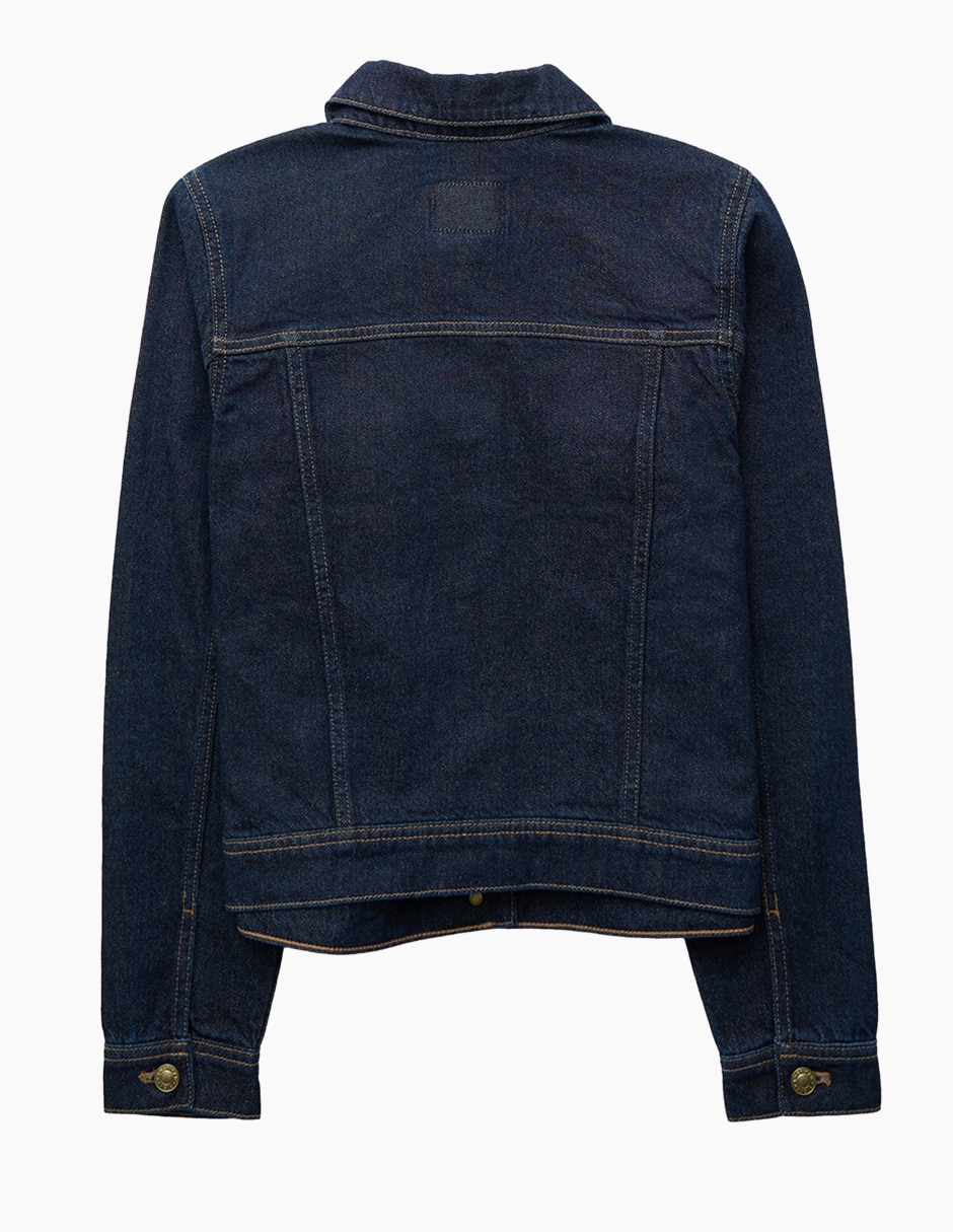 Chamarra denim de mezclilla para mujer 4