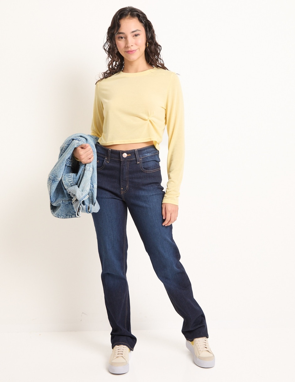 Jeans straight para mujer 3