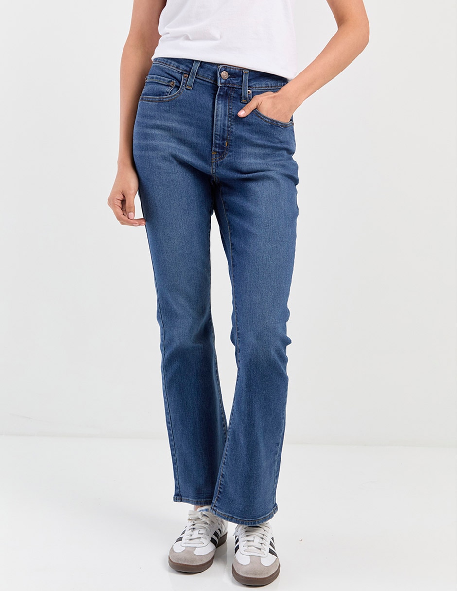 Jeans flare cintura media para mujer Jeans flare cintura media para mujer