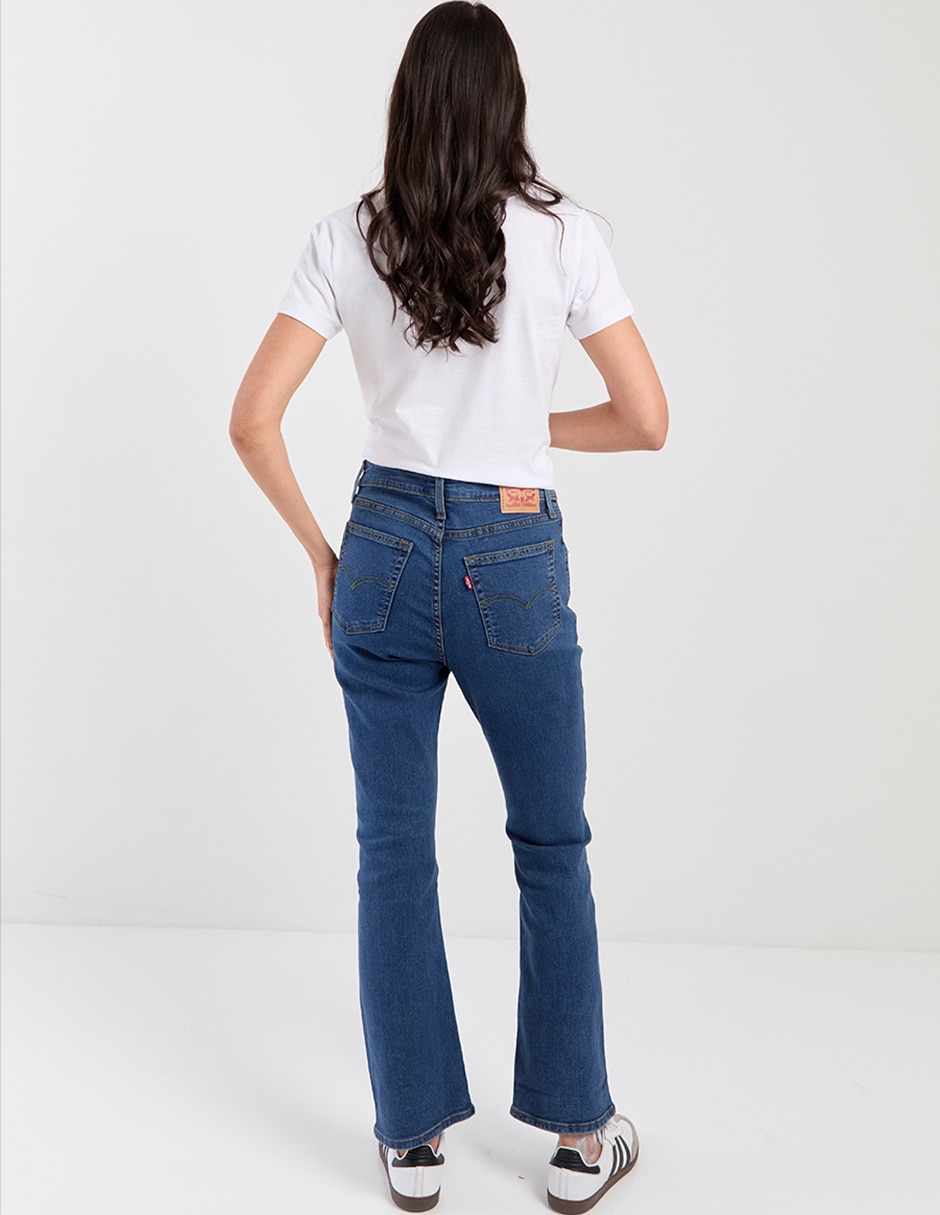 Jeans flare cintura media para mujer 2