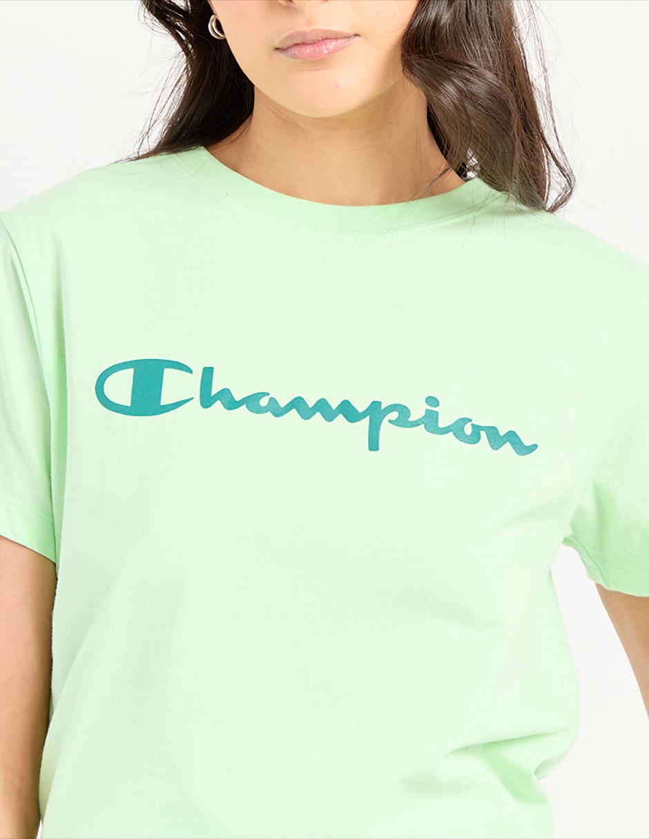 Playera manga corta cuello redondo para mujer 4