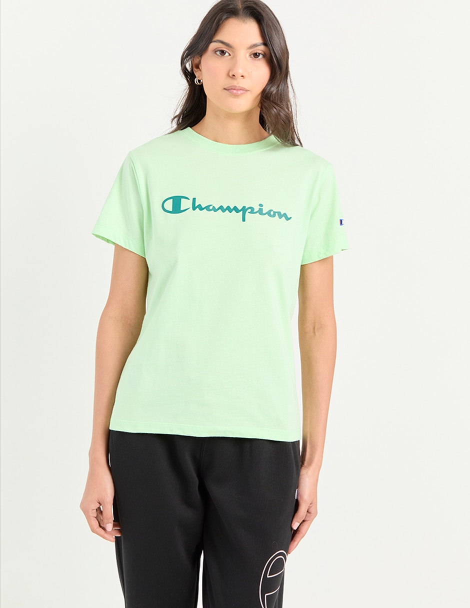 Playera manga corta cuello redondo para mujer 5
