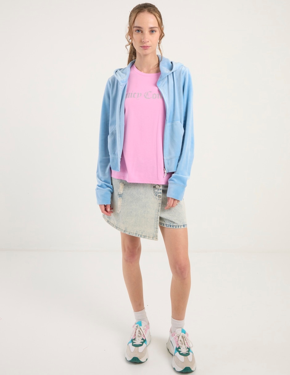 Playera manga larga cuello redondo para mujer 3