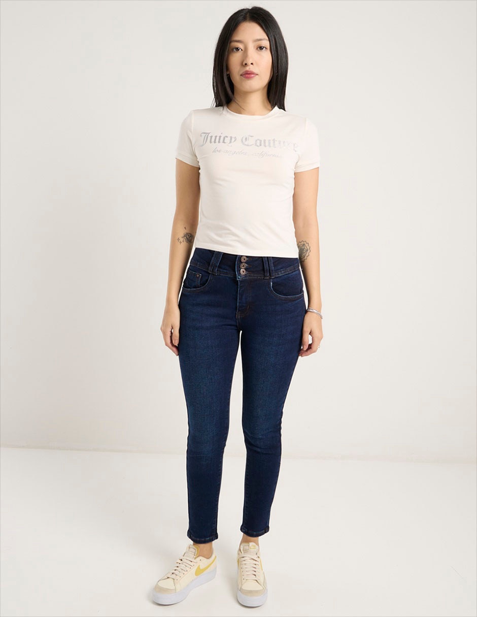 Playera manga corta cuello redondo para mujer 3
