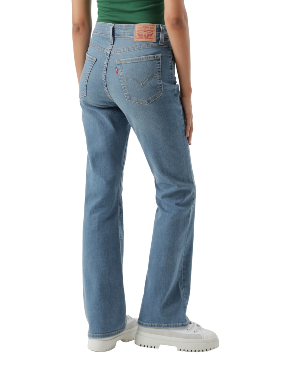 Jeans straight cintura alta para mujer 4