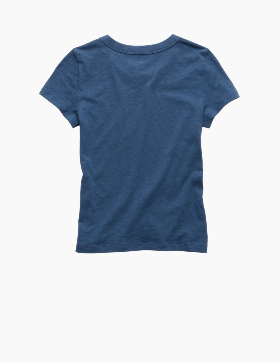 Playera manga corta cuello redondo para mujer 4