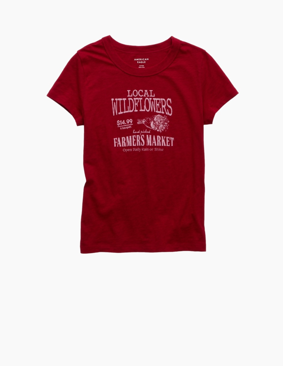 Playera manga corta cuello redondo para mujer 3