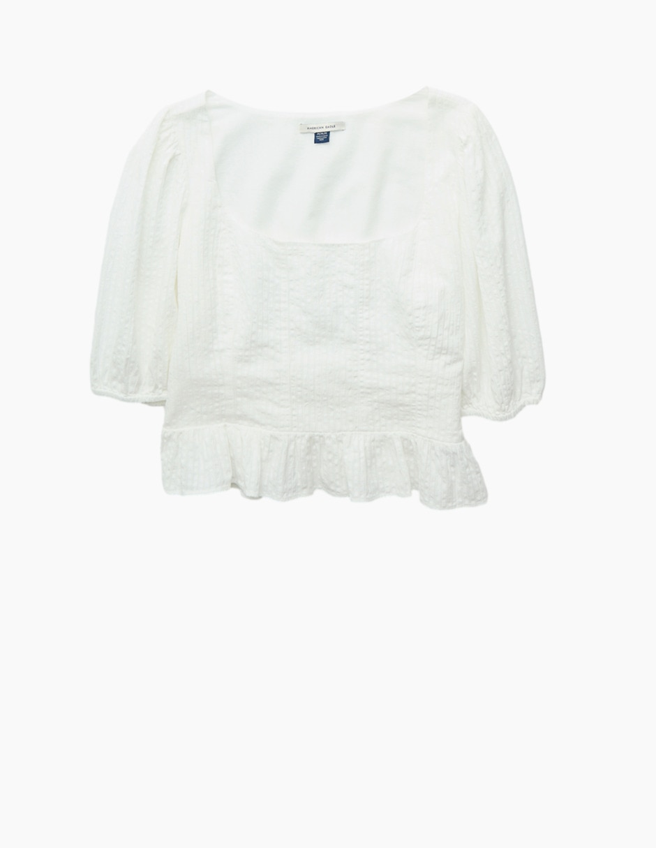 Blusa manga al codo para mujer 3
