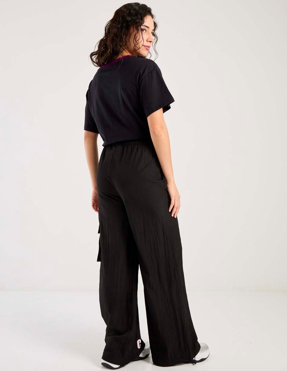 Pants regular con elástico para mujer 2