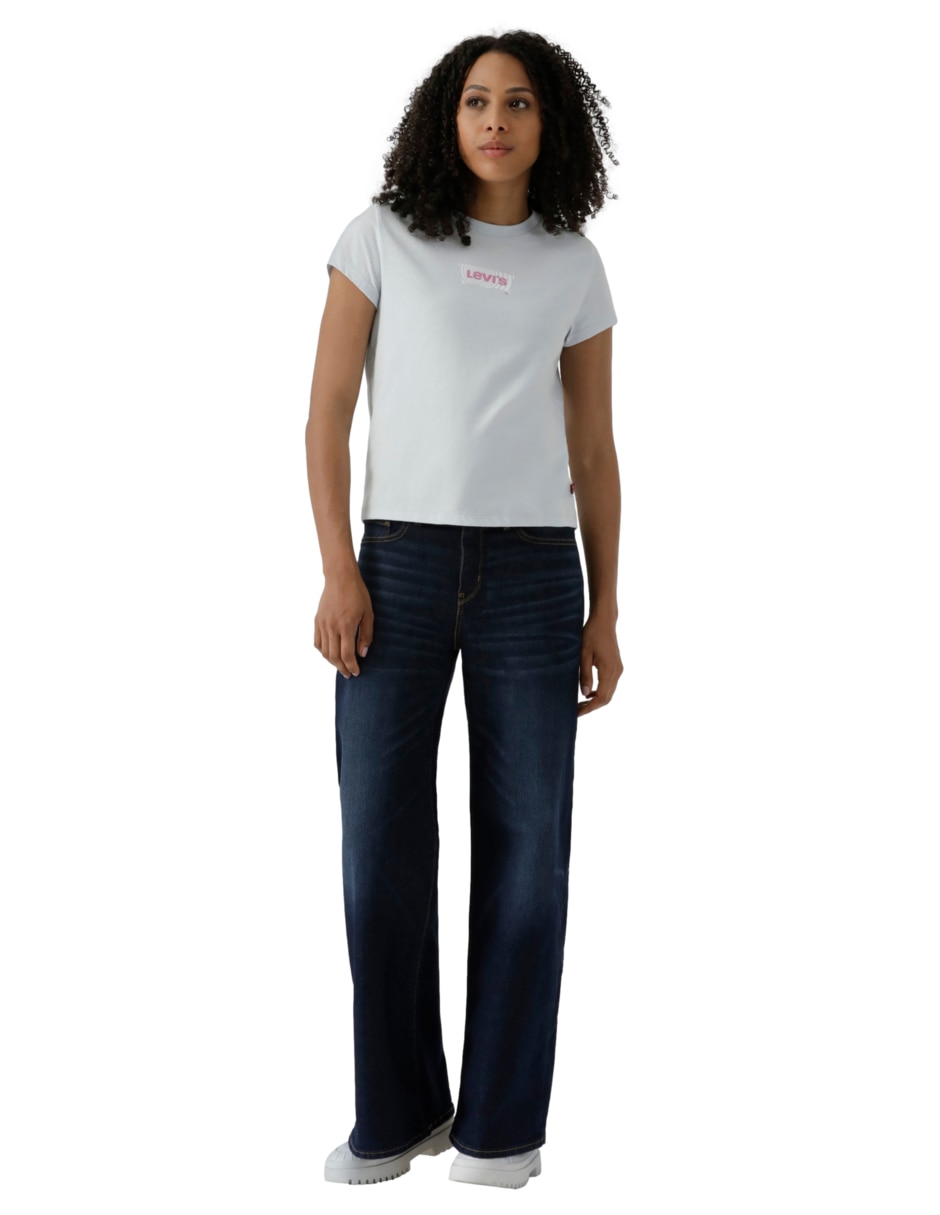 Jeans relaxed wide leg para mujer 2