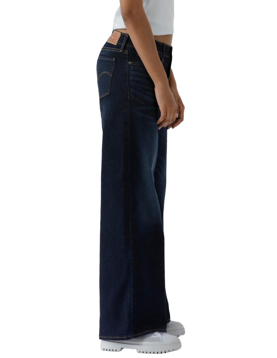 Jeans relaxed wide leg para mujer 3
