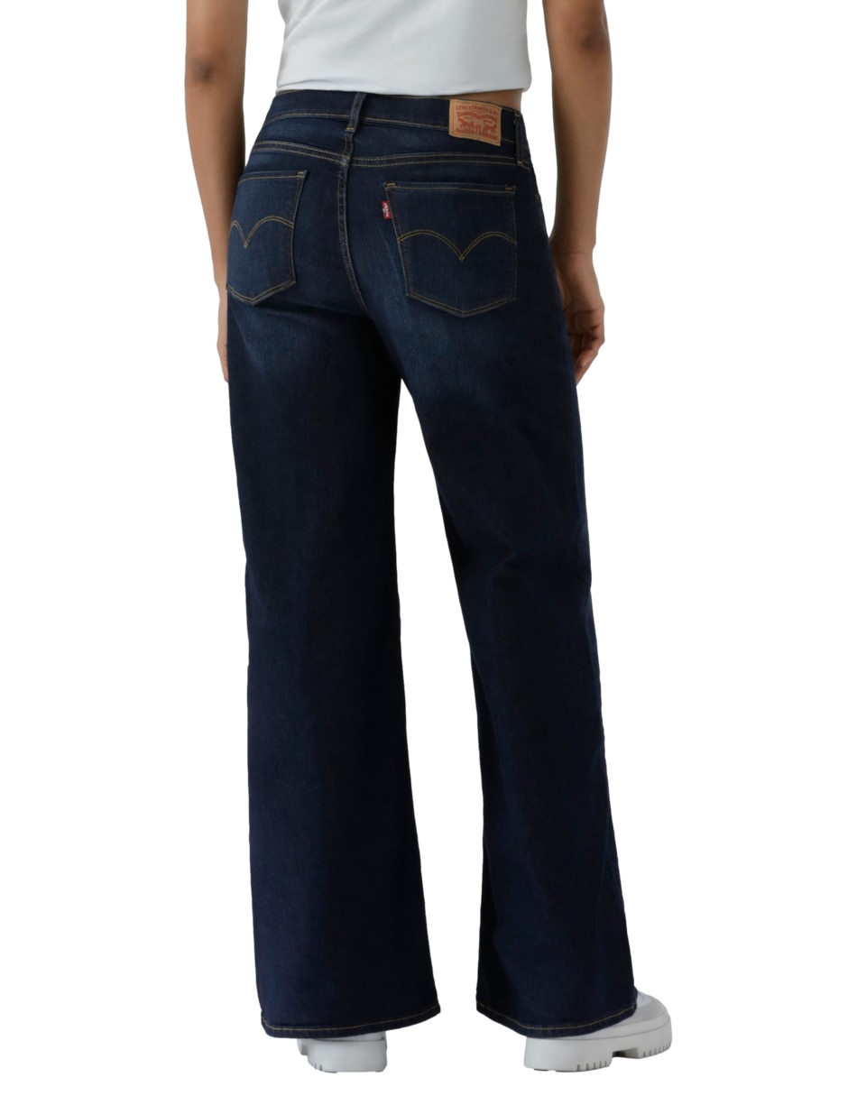 Jeans relaxed wide leg para mujer 4