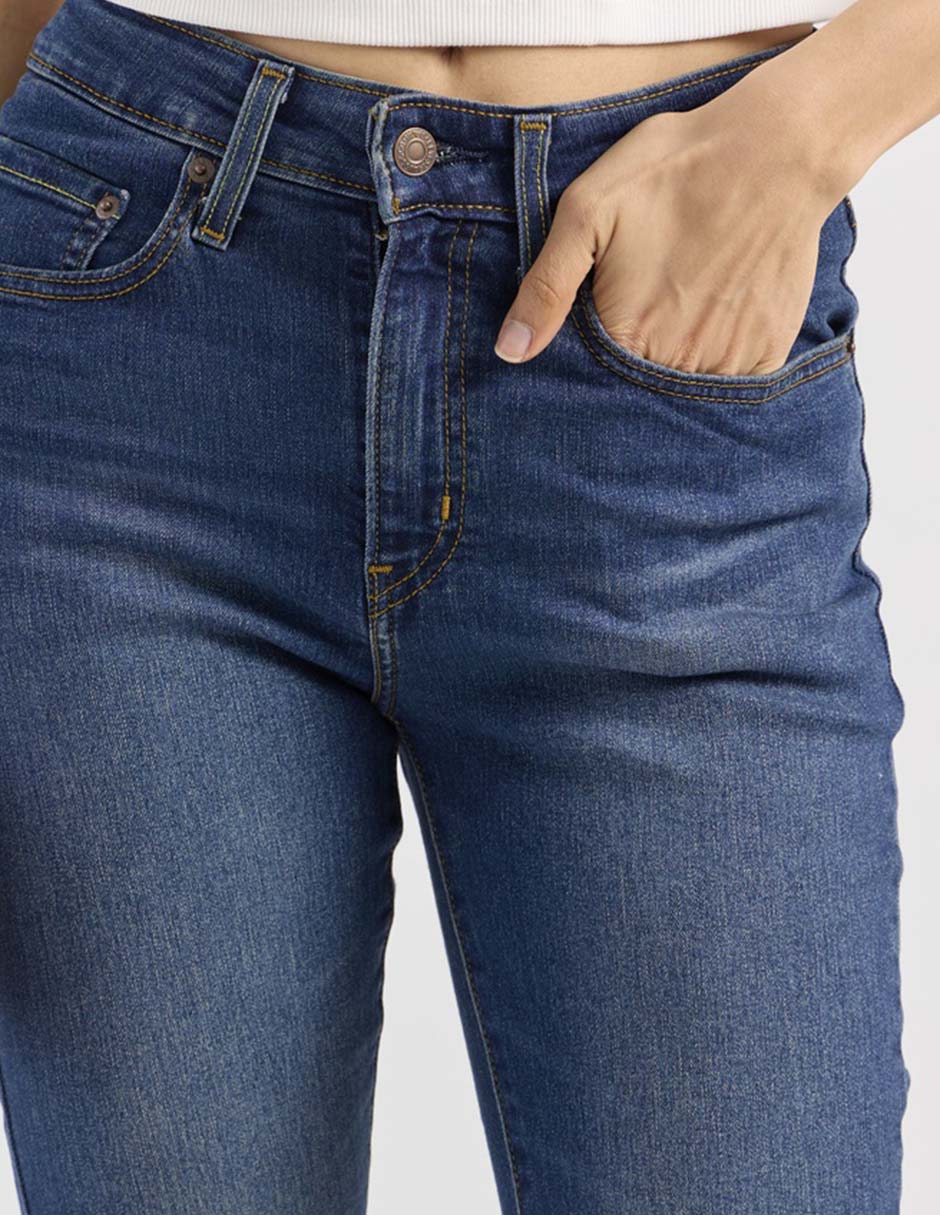 Jeans skinny cintura alta para mujer 4