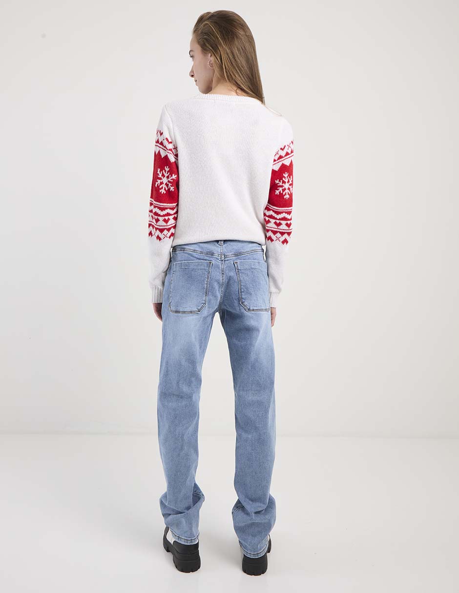 Jeans straight para mujer 2