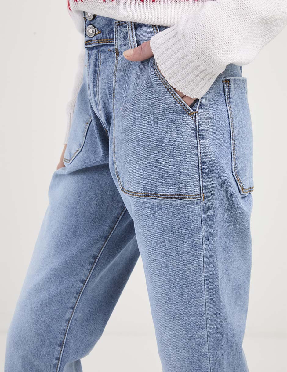 Jeans straight para mujer 4