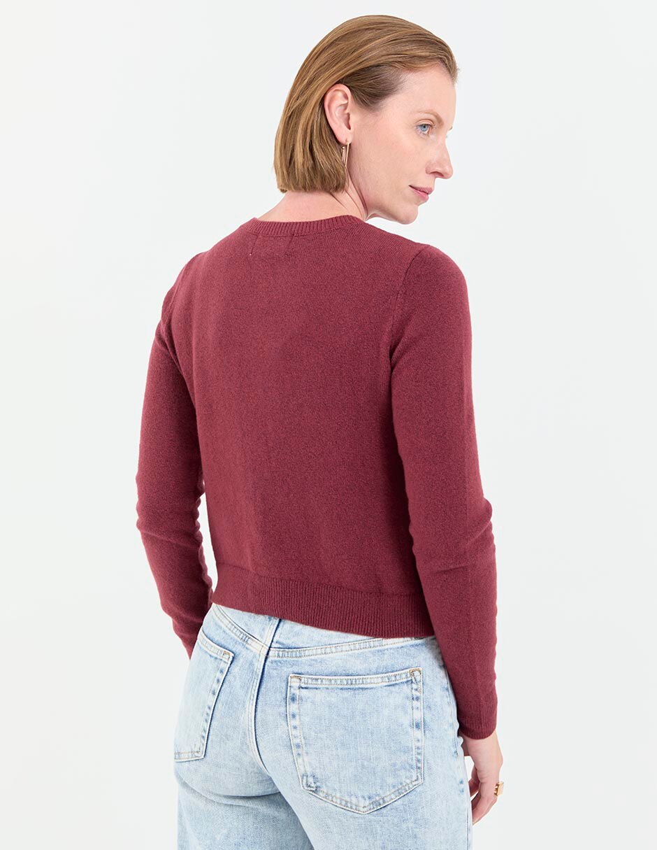 Suéter cuello redondo para mujer 2