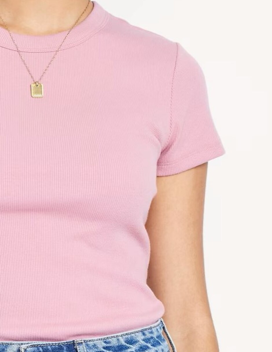 Playera manga corta cuello redondo para mujer 3