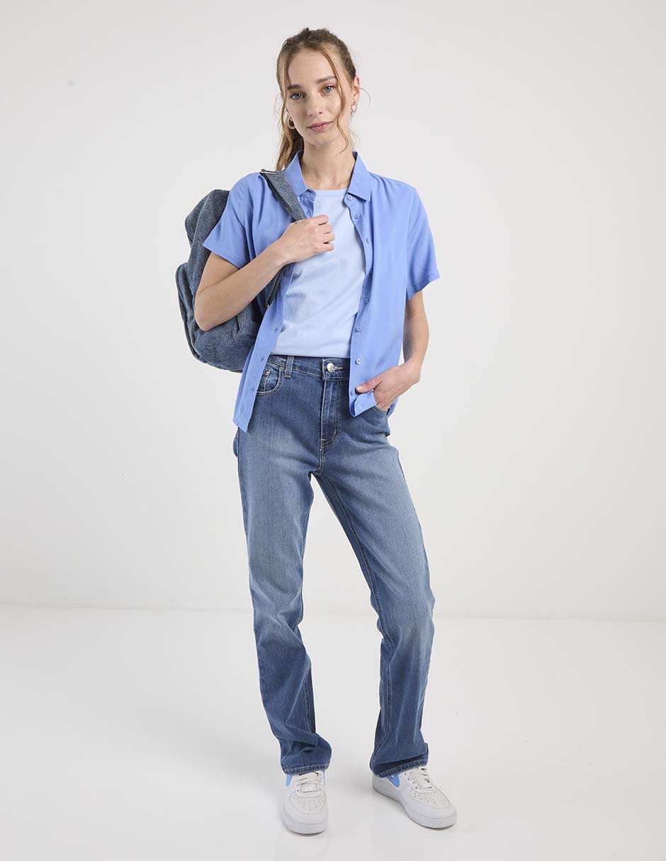 Jeans straight para mujer 3