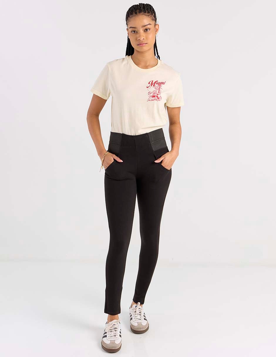 Playera manga corta cuello redondo para mujer 3