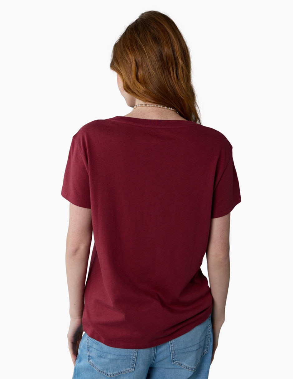 Playera manga corta cuello redondo para mujer 2
