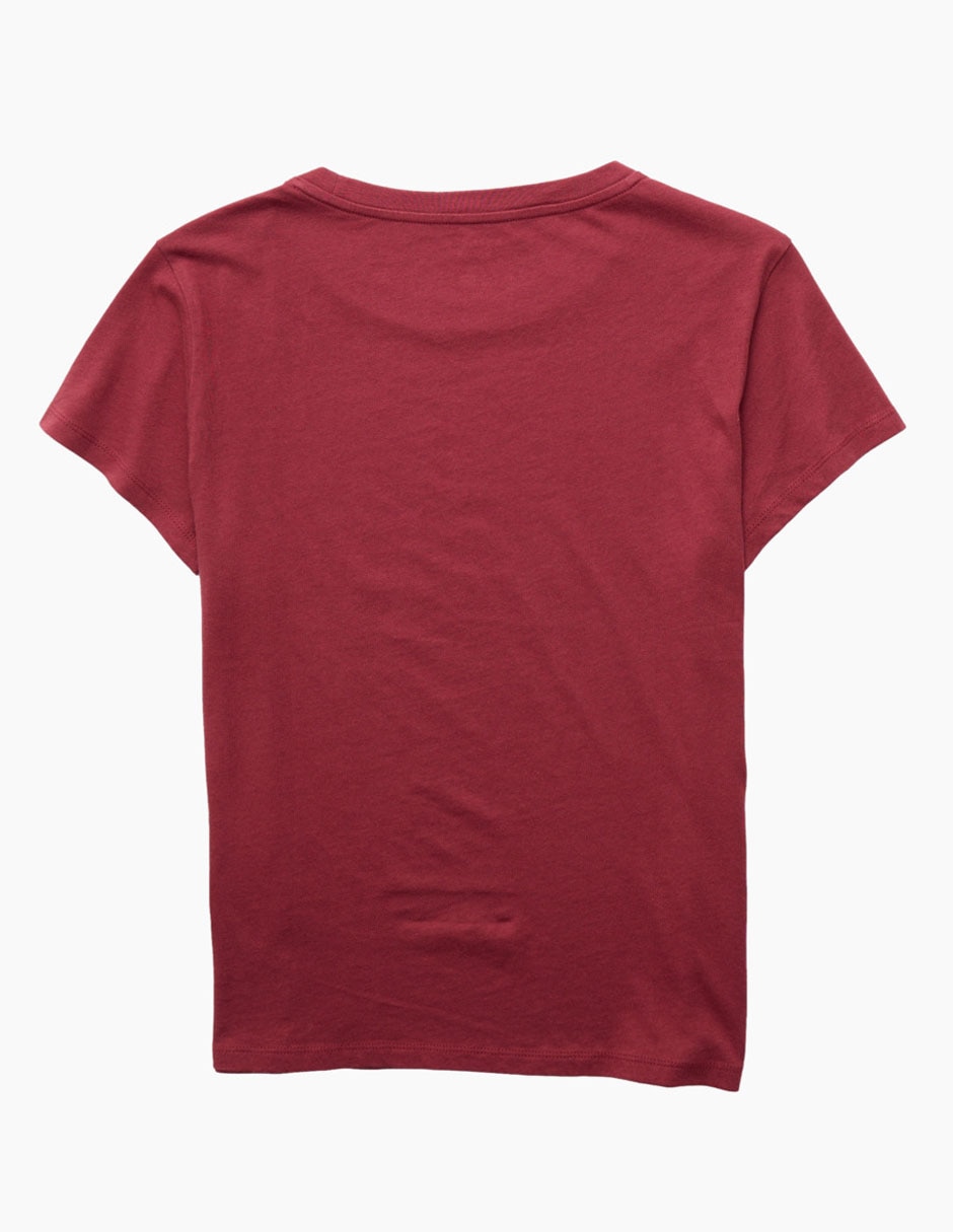 Playera manga corta cuello redondo para mujer 4