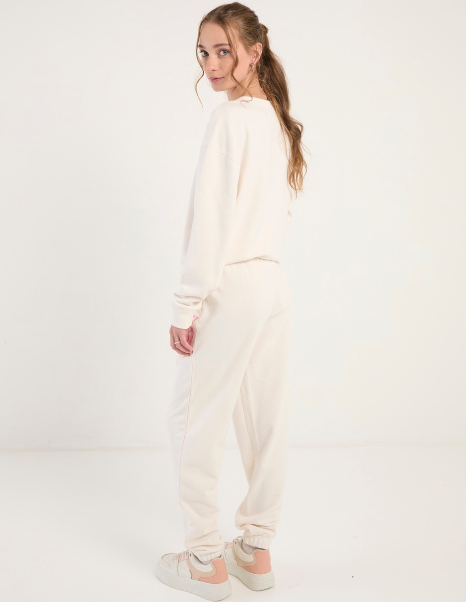 Pants slim con elástico para mujer 2