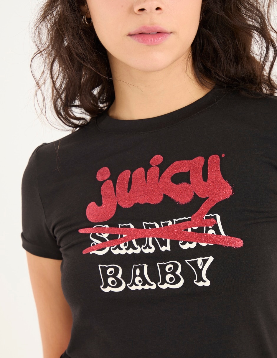 Playera manga corta cuello redondo para mujer 4