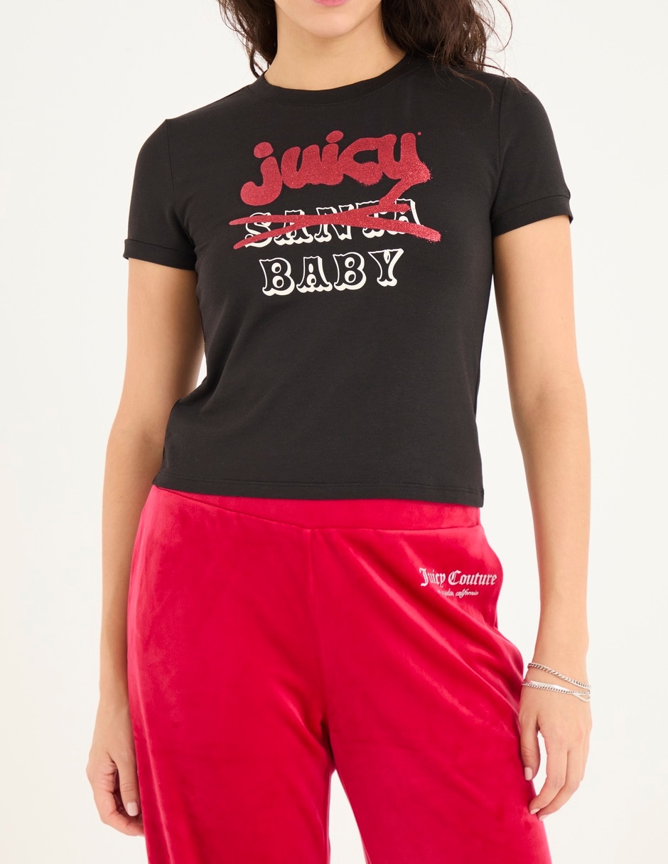 Playera manga corta cuello redondo para mujer 5