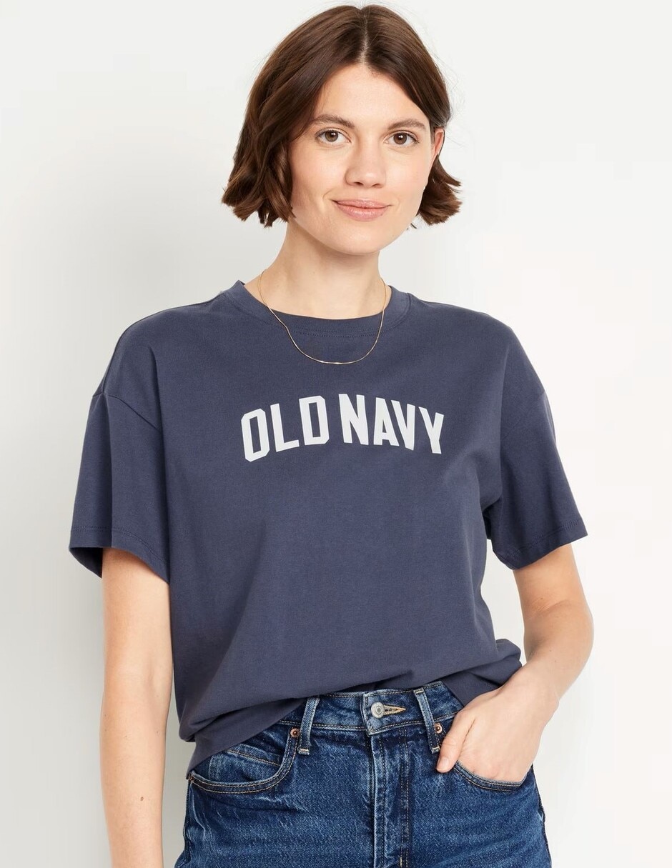 Playera manga corta Old Navy cuello redondo para mujer Suburbia