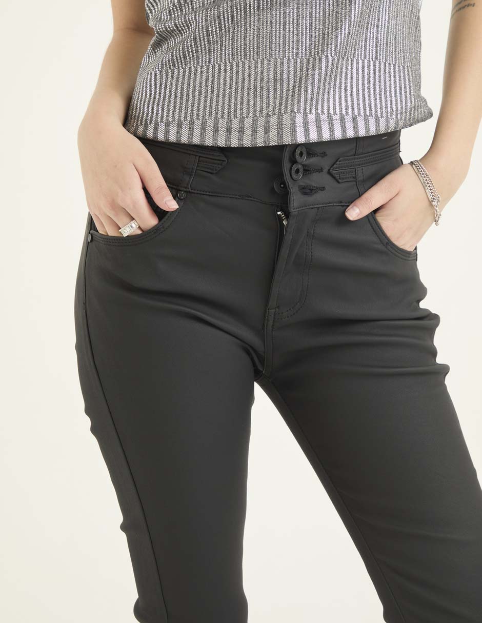 Jeans skinny corte cintura para mujer 4