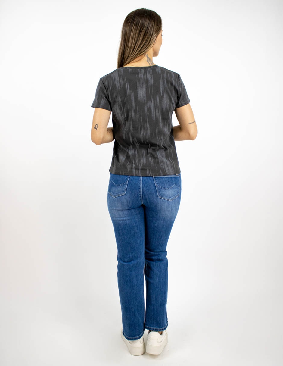 Playera manga corta cuello redondo para mujer 2