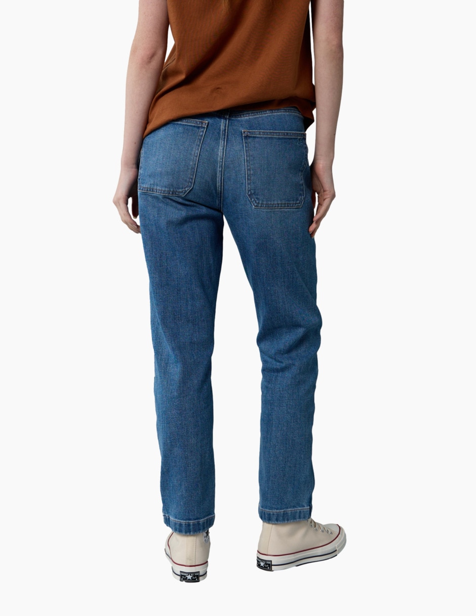 Jeans straight para mujer 1