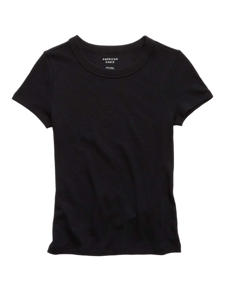 Playera manga corta cuello redondo para mujer 3