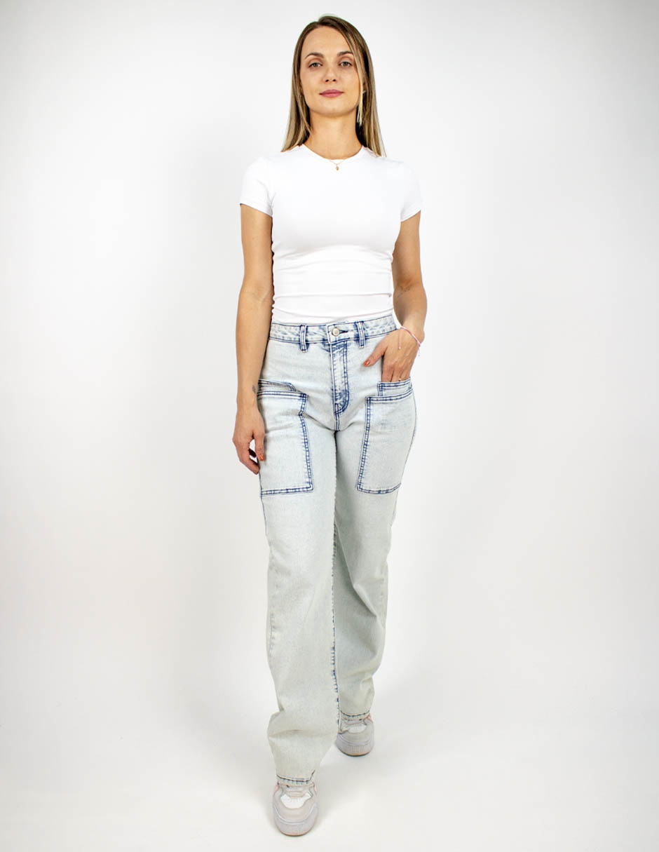 Jeans straight para mujer 3